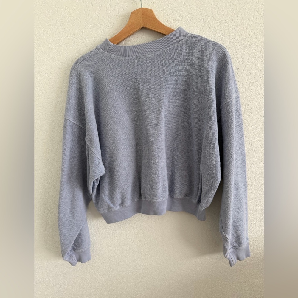 Madhappy Crewneck Pullover Medium Periwinkle Reverse Terry - Picture 2 of 6